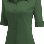 Nadorine Blouse Women's Slim Fit Shirt Cotton Shirt Blouse (DE Only)
