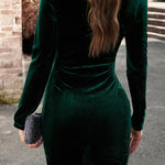 autumn winter round neck sexy bodysuit dress