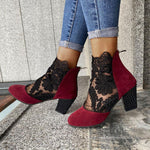JOLIE��� - Chic Lace Heeled Boots
