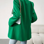 Nadorine Casual Blazers Open Front Long Sleeve Work Office Blazer Jacket