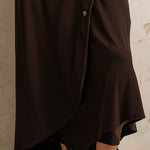 Boho-Inspired Midi Dress With Side Button Placket