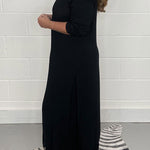 Slit Long Top Trousers Set