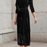 Celebrities Elegant Solid Strap Design V Neck Princess Dresses