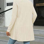 Open Front Cardigan Long Sleeve Knit Sweater Outwear
