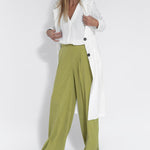 Nadorine Chic Slim Fit Long Sleeve Blazers Collar Long Jacket