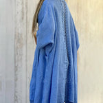 Seven-quarter Sleeve Pocket Solid Color Cardigan