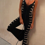 Margovil Lace-Up Tie Dye Cami Jumpsuit