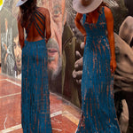 Margovil Criss Cross Open Back Tie Dye Maxi Dress