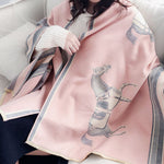 Original Warm Cartoon Print Shawl&Scarf