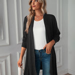 Nadorine Women's Cable Knit Oversized Dressy Cardigan Jackets Long Sleeve Cardigan Sweaters