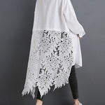 Original Solid Irregularity Hollow Dress