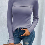 Turtleneck Bodycon Long Sleeves Knit Sweater