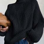 Languid Turtleneck Sweater Women's Pullover Top