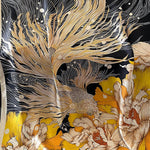 Chic Printed Contrast Color Silk Imitation Warm Shawl&Scarf