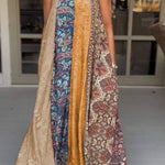 Unique Printed Loose Holiday Strap Big Hem Maxi Dress