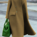 Casual Solid Pocket Turndown Collar Outerwear(5 Colors)