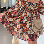 NEW FALL FOLIAGE TIERED DRESS