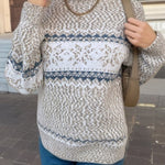 Chic Christmas Turtleneck Snowflake Sweater