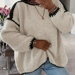 Aveline ��� Soft Patchwork Knit Sweater