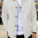 Camden | Textured Button-Front Overshirt Jacket