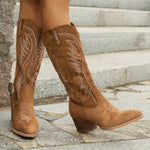 Alma | Midnight Suede Boots