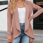 Open Front Cardigan Long Sleeve Knit Sweater Outwear