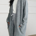 Long Patch Pocket Sweater Cardigan Coat