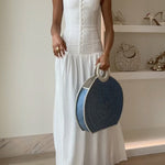 Sleeveless Button Up Backless Swing Maxi Dress