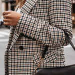 plaid blazer