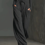 Women's Elegant Knit Sparkling Zipper Front Jumpsuit