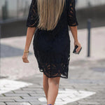 Reason To Smile Crochet Lace Mini Dress