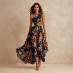 Celeste | One-Shoulder Floral Maxi