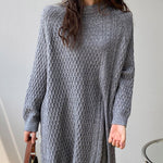 Original Irregular 5 Colors Split-Side Round-Neck Long Sleeves Sweater Top