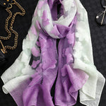Original Floral Sun-Protection Silk Scarf