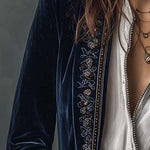 Gabrielle | Embroidered Longline Jacket