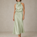 Harper | Halter Satin Evening