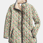 Aveline | Vintage Floral Art Print Quilted Jacket