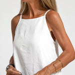 Nadorine Women's Casual Loose Sleeveless Spaghetti Side Split Maxi Dress