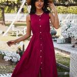 Solid Color Short Skirt Sexy Off Shoulder Waist Sleeveless Dress
