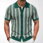 KZZ Men's High-Quality Short-Sleeve Knit Shirt