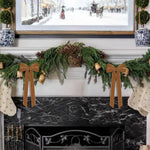 Velvet bow Christmas decorations