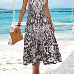 Poppy Baxter | Bohemian Printed Midi Dress For Women
