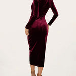 Sexy V-neck Irregular Mid-length Party Dress