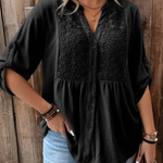Carmen | Elegant Wide Sleeve V-Neck Blouse