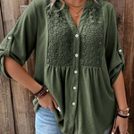 Carmen | Elegant Wide Sleeve V-Neck Blouse