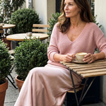 Luciana™ | Bias Fall Satin Skirt Knit Layer Set