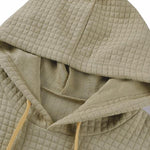 KZZ Men's Drawstring Up Hoodie & Joggers French Terry Set