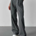 Margovil High Rise Pocketed Straight Leg Suit Pants