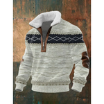 Ethan | Fleece-Lined Zip Turtleneck Sweater