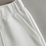 Sporty Retro White Striped Embroidered Sleeveless Vest And Wide-Leg Pants Set